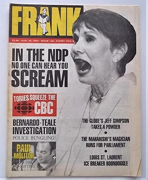 Image du vendeur pour Frank Magazine #148 (August 19, 1993) Canada Humor Satire Parody Scandal mis en vente par Bloomsbury Books