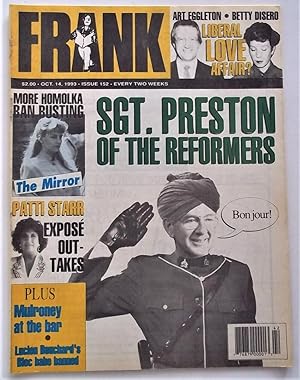 Frank Magazine #152 (October 14, 1993) Canada Humor Satire Parody Scandal