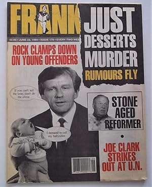 Immagine del venditore per Frank Magazine #170 (June 23, 1994) Canada Humor Satire Parody Scandal venduto da Bloomsbury Books