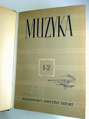 Muzyka. - Rok 4 / 1953, 1/2 - 11/12 (gebunden in 1 Bd.)