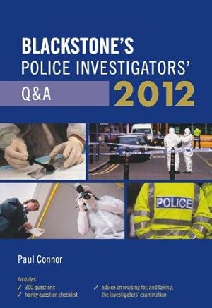 Imagen del vendedor de Blackstone's Police Investigators' Q&A 2012 a la venta por Bellwetherbooks