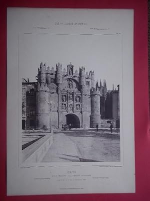 BURGOS. Arco Triunfal del Fernan González. Blatt 94. Die Baukunst Spaniens in Ihren Hervorndsten ...