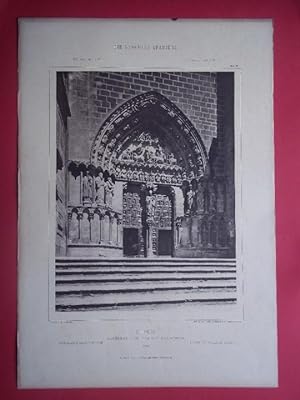 BURGOS. Catedral - Puerta del Sarmental. Blatt 55. Die Baukunst Spaniens in Ihren Hervorndsten We...