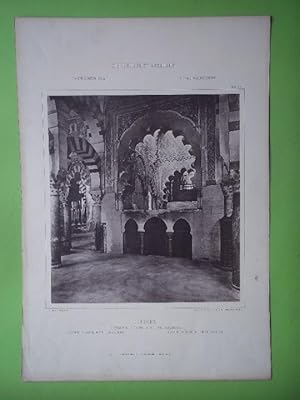 CORDOBA. Mezquita - Capilla de Villaviciosa. Blatt 6 A. Die Baukunst Spaniens in Ihren Hervorndst...