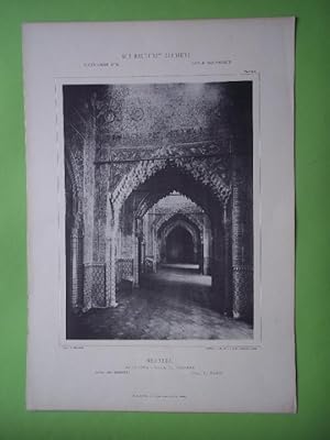 GRANADA. Alhambra - Sala de Justicia. Blatt 24 A. Die Baukunst Spaniens in Ihren Hervorndsten Wer...