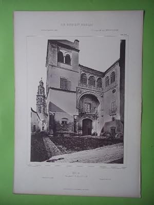 ERIJA. Palacio Particular. Blatt 130 B. Die Baukunst Spaniens in Ihren Hervorndsten Werken.