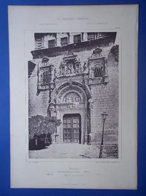 TOLEDO. Hospital de Santa Cruz - Puerta. Blatt 80. Die Baukunst Spaniens in Ihren Hervorndsten We...