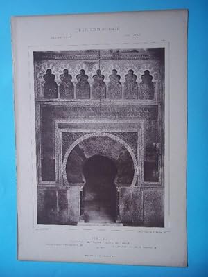 CORDOBA. Mezquita - Decoración Mosaica del Mihrab. Blatt 4. Die Baukunst Spaniens in Ihren Hervor...