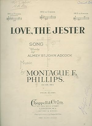 Seller image for Love, The Jester [Piano Sheet Music] for sale by Little Stour Books PBFA Member