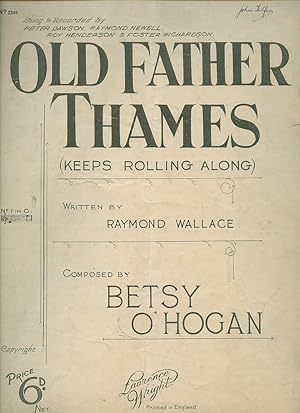 Seller image for Old Father Thames Keeps Rolling Along [Piano Sheet Music] for sale by Little Stour Books PBFA Member