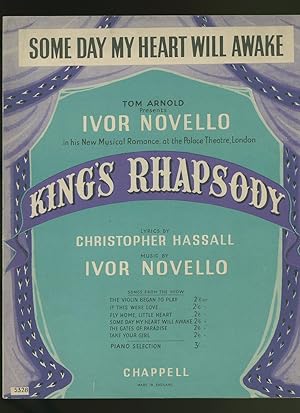 Immagine del venditore per King's Rhapsody [Piano Sheet Music] venduto da Little Stour Books PBFA Member