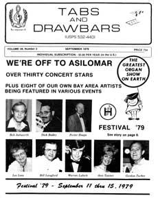 Tabs and Drawbars Magazine, v. 38 no. 3. September 1979.