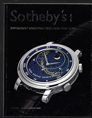 SOTHEBY'S Important Wristwatches and Watches : Geneva 15 November 2005