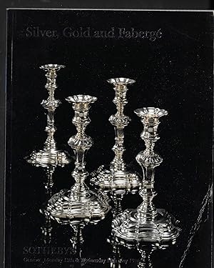 Bild des Verkufers fr SOTHEBY'S Silver, Gold and Faberg: Geneva Monday 13th & Wednesday 15 th May 1996 zum Verkauf von ART...on paper - 20th Century Art Books