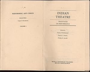 Imagen del vendedor de Indian Theatre,Traditions of Performance, a la venta por Antiquariat Kastanienhof