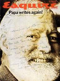 Esquire Magazine. October 1970. Papa Writes Again.
