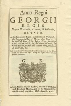 Anno Octavo GEORGII REGIS. An Act to prevent the Clandestine Running of Goods, and the Danger of ...