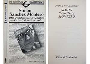 Seller image for Simn Snchez Montero. for sale by Hesperia Libros