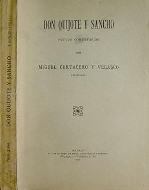 Imagen del vendedor de Don Quijote y Sancho. Nuevos comentarios. a la venta por Hesperia Libros