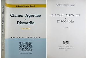 Bild des Verkufers fr Clamor agnico. Comedia dramtica moderna (y) Discordia. Obra en tres actos. zum Verkauf von Hesperia Libros