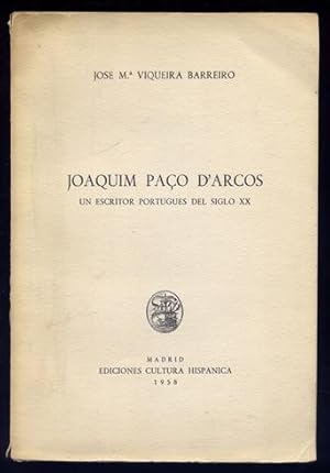 Bild des Verkufers fr Joaquim Pao d'Arcos, un escritor portugus del Siglo XX. zum Verkauf von Hesperia Libros