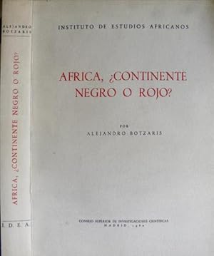 Bild des Verkufers fr Africa, continente negro o rojo?. zum Verkauf von Hesperia Libros