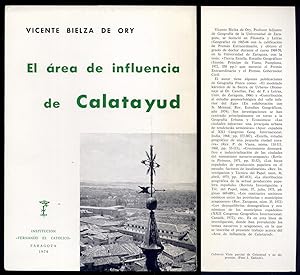 Image du vendeur pour El rea de influencia de Calatayud. mis en vente par Hesperia Libros