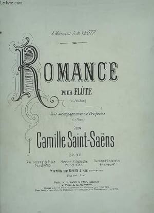 ROMANCE - PIANO + FLUTE + VIOLON - OP.37. by SAINT-SAENS CAMILLE: Sheet ...