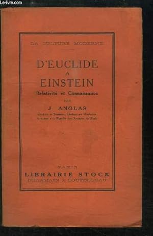 Seller image for D'Euclide  Einstein. Relativit et Connaissance. for sale by Le-Livre