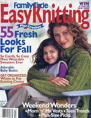 Imagen del vendedor de FAMILY CIRCLE KNITTING Plus Crochet : 55 FRESH LOOKS FOR FALL : Fall 2000 a la venta por 100POCKETS