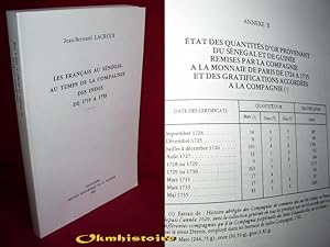 Les Français au Sénégal au temps de la compagnie des Indes de 1719 à 1758