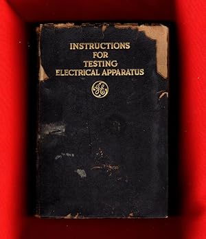 Image du vendeur pour Instructions for Testing Electrical Apparatus mis en vente par Singularity Rare & Fine