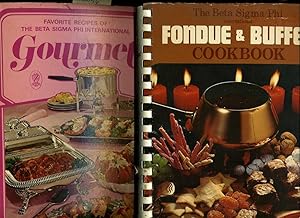 Image du vendeur pour Favorite Recipes of the Beta Sigma Phi International Gourmet Cookbook 0871970511 : 1973 / Fondue and Buffet Cookbook : 1972 mis en vente par GREAT PACIFIC BOOKS