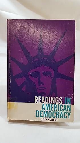 Image du vendeur pour READINGS IN AMERICAN DEMOCRACY. mis en vente par Cambridge Rare Books