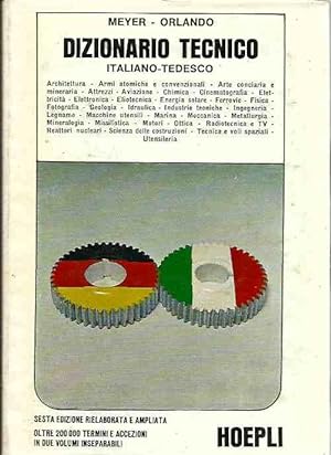 Immagine del venditore per Dizionario tecnico - Vol.1 Italiano-Tedesco. Vol. 2 Deutsch-Italienisch venduto da Laboratorio del libro