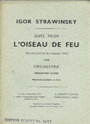 Suite from L'oiseau de feu (reorchestrated by the Composer, 1919) for orchestra