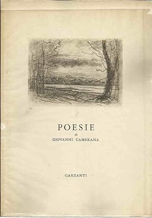 Image du vendeur pour Poesie di Giovanni Camerana mis en vente par Laboratorio del libro