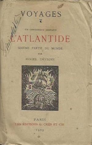 Image du vendeur pour Un Continent Disparu L'Atlantide sixime partie du Monde mis en vente par Laboratorio del libro