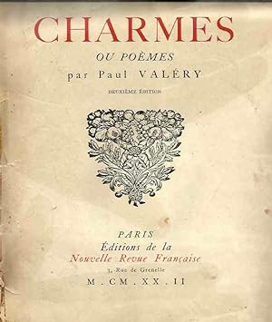 Image du vendeur pour Charmes ou poèmes par Paul Valèry mis en vente par Laboratorio del libro