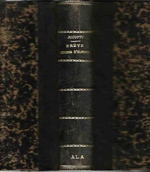 Imagen del vendedor de Breve storia d'Europa e specialmente d'Italia dall'anno 476 al 1878 a la venta por Laboratorio del libro