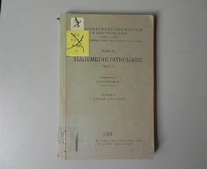 Bild des Verkufers fr Allgemeine Pathologie. zum Verkauf von Antiquariat Bookfarm