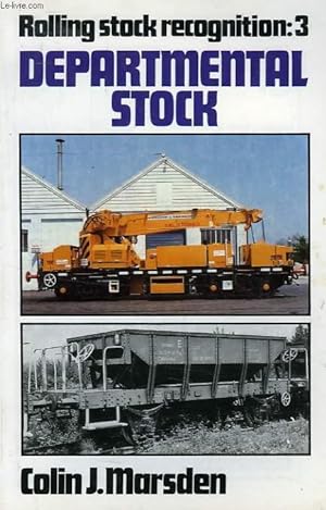 Seller image for ROLLING STOCK RECOGNITION: 3, DEPARTMENTAL STOCK for sale by Le-Livre