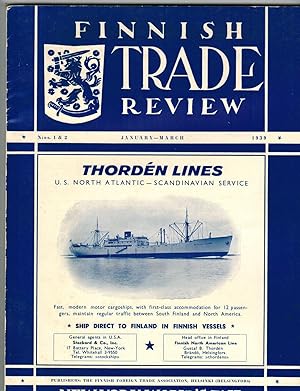 FINNISH TRADE REVIEW. January-March 1939 ("New York World's Fair Number")