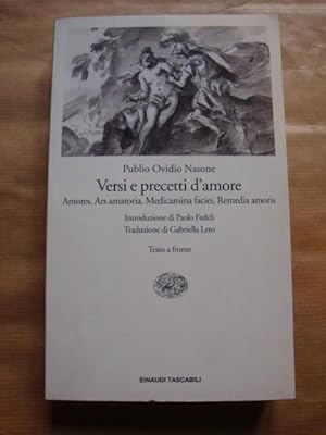 Seller image for Versi e precetti d'amore. Amores, Ars amatoria, Medicamina faciei, Remedia amoris for sale by Llibres Capra