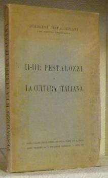 Imagen del vendedor de Quaderni Pestalozziani. II-III: Pestalozzi e la cultura italiana. a la venta por Bouquinerie du Varis