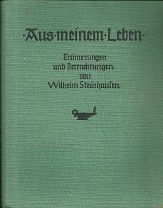 Image du vendeur pour Aus meinem Leben. Erinnerungen und Betrachtungen. Hrsg. von Alfons Paquet. mis en vente par Antiquariat Axel Kurta