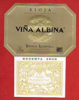 Imagen del vendedor de Etiqueta: VIA ALBINA. Reserva 2006. a la venta por angeles sancha libros