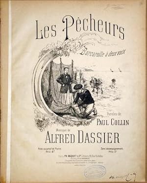 Les pêcheurs. Barcarolle à deux voix. Paroles de Paul Collin. Avec accompt. de piano