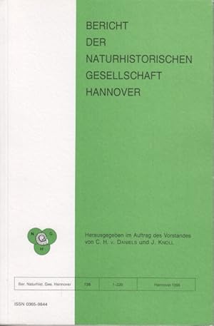 Bild des Verkufers fr Bericht der Naturhistorischen Gesellschaft Hannover Bericht 138. zum Verkauf von Bcher bei den 7 Bergen