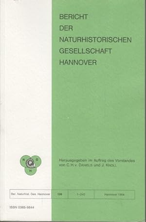 Bild des Verkufers fr Bericht der Naturhistorischen Gesellschaft Hannover Bericht 136. zum Verkauf von Bcher bei den 7 Bergen